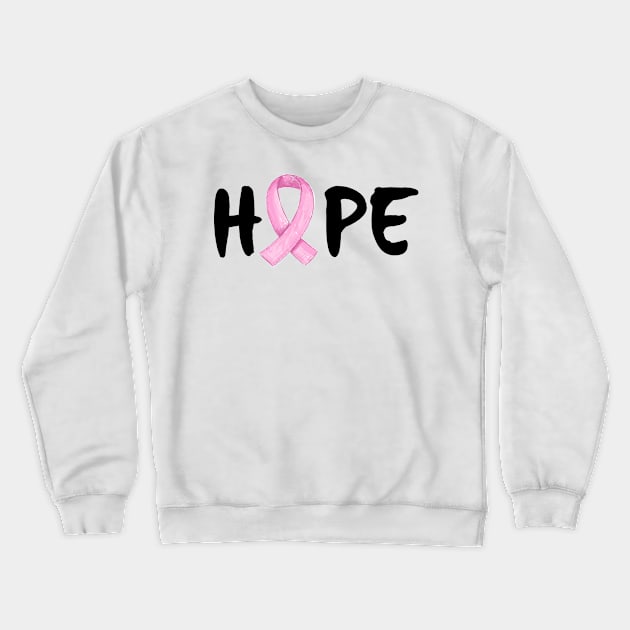 'Hope' Cancer Ribbon Awareness Shirt Crewneck Sweatshirt by ourwackyhome